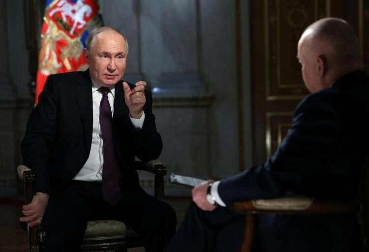 Russia Poised To Use Nuclear Weapons If Threatened 1 Russian President, Vladimir Putin in an interview.