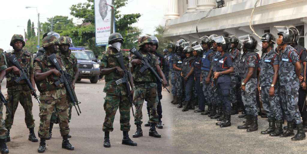 Ghana Police Soldiers
