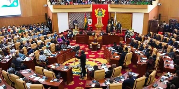 The Chamber of Parliament House of Ghana