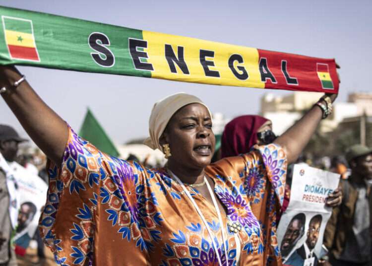 Presidential Campaigns Begin In Senegal 1 A supporter of Bassirou Diomaye Faye