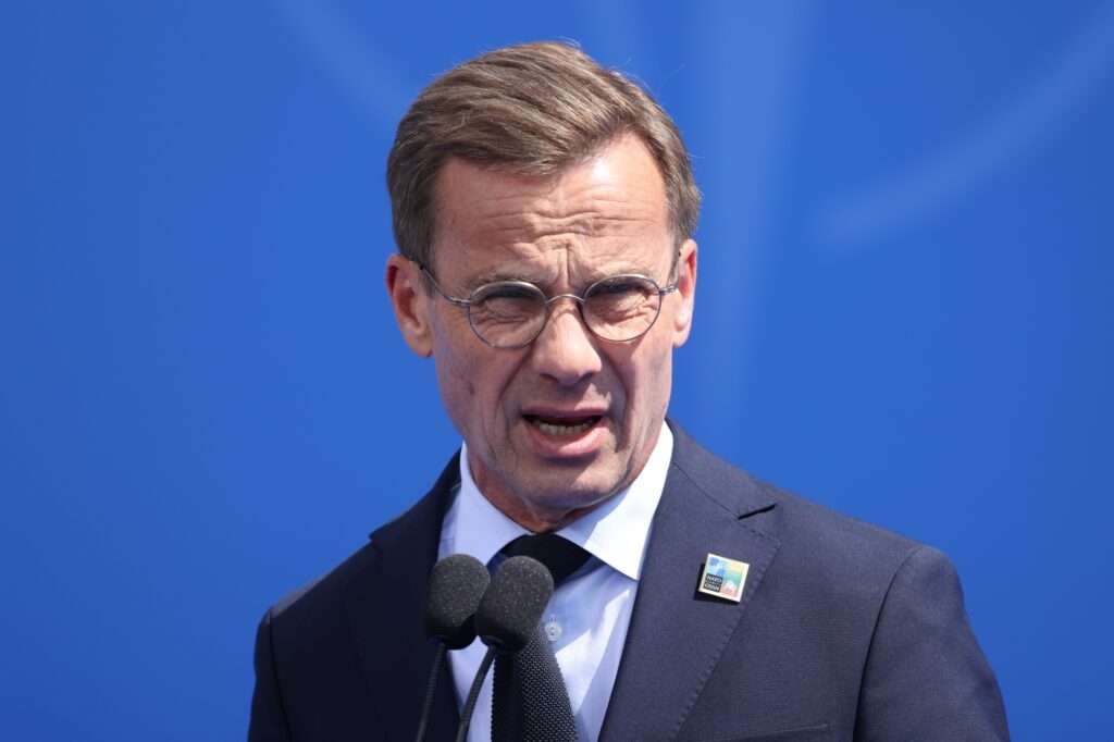 Swedish Prime Minister Ulf Kristersson