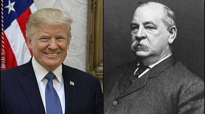 Trump To Be Second Grover Cleveland? 1 Combination picture of Donald Trump and Grover Cleveland.