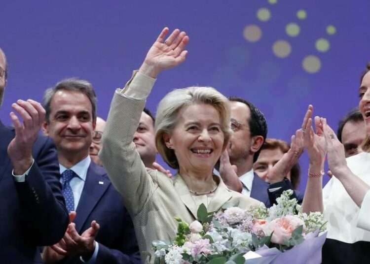 Ursula von der Leyen at the European People's Party Congress in Romania.