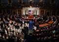 U.S. President Joe Biden delivers the State of the Union address during a joint meeting of Congress in the House chamber at the U.S. Capitol on March 07, 2024 in Washington, DC. This is Biden’s last State of the Union address before the general election this coming November. (Photo by Chip Somodevilla/Getty Images)