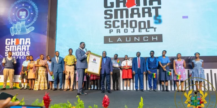 Government's Dignitaries at the Launch of Smart School Project