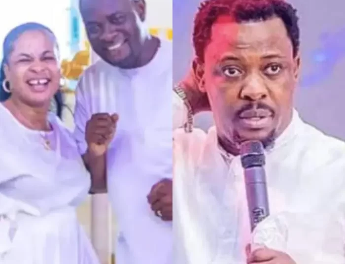 Apostle Lilian Kumah and her late husband, John Kumah, and Nigel Gaisie