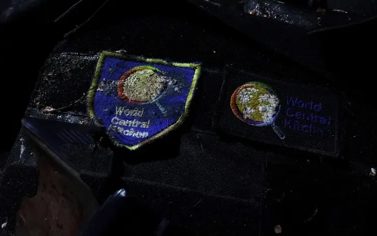 The World Central Kitchen (WCK) logo can be seen on the clothing of one of the aid workers killed in the attack.