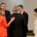 US Secretary of State Antony Blinken, Britain’s Foreign Secretary David Cameron, Japanese Foreign Minister Yoko Kamikawa, Canada’s Foreign Minister Melanie Joly and Italian Foreign Minister Antonio Tajani attend a meeting on the sidelines of the G7 Foreign Ministers’s Meeting on Capri Island in Italy.