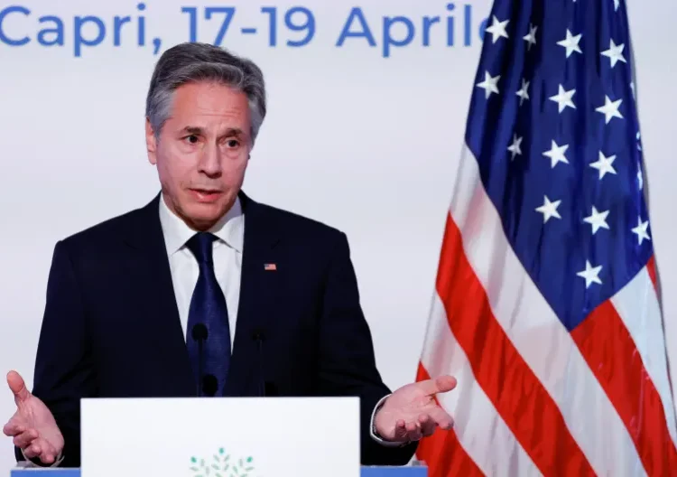 G7 Asserts Commitment Towards Middle East Tension De-escalation 1 US Secretary of State Antony Blinken holds a news conference at the end of the G7 Foreign Ministers’ Meeting on Capri island, Italy, April 19, 2024.