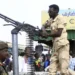 Sudan Marks One Year Of Civil War 12 Sudanese security forces patrol in a commercial district in Gedaref city in eastern Sudan on April 3, 2024.