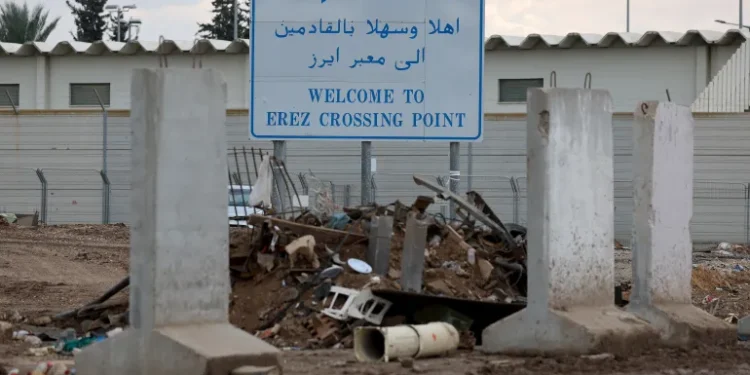 The Beit Hanoon (Erez) crossing between southern Israel and the Gaza Strip.