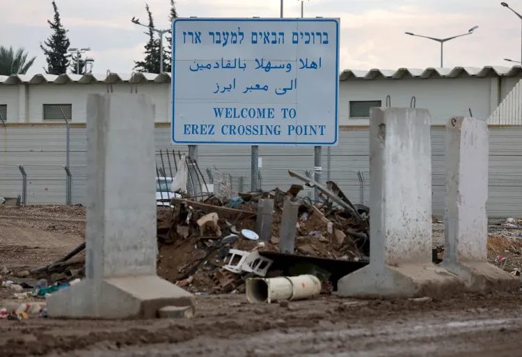 Israel To Open New Aid Routes To Gaza 1 The Beit Hanoon (Erez) crossing between southern Israel and the Gaza Strip.
