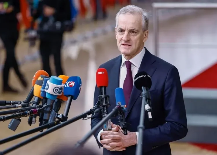 Norwegian Prime Minister, Jonas Gahr Støre.