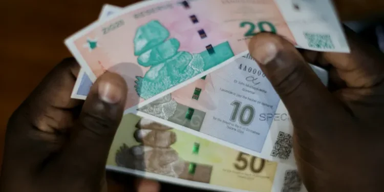 The new ZiG (Zimbabwe Gold) currency.