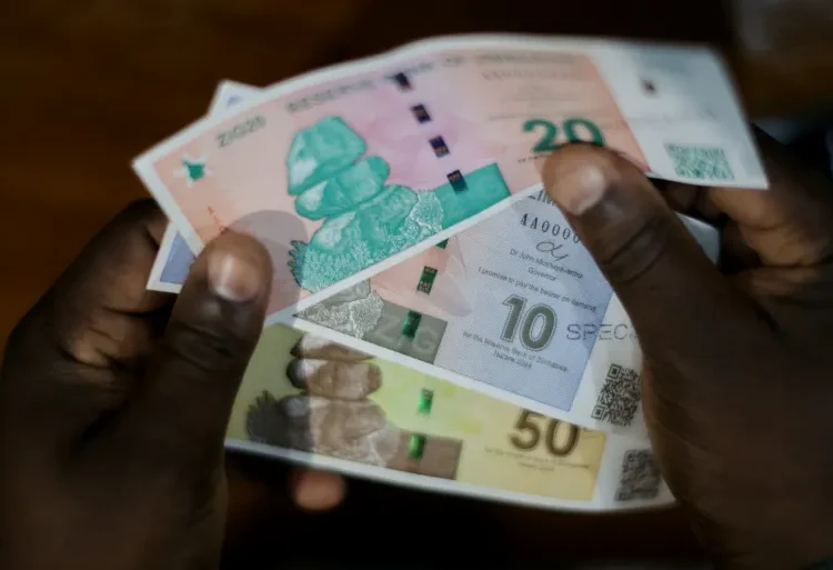 Zimbabwe Launches New Currency 1 The new ZiG (Zimbabwe Gold) currency.