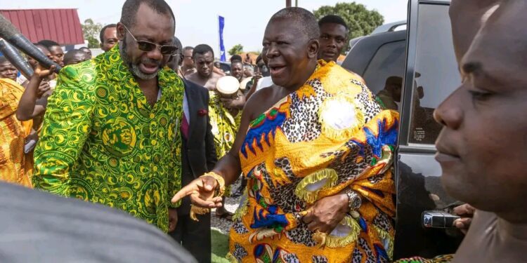 Kumasi Pipeline Project Inaugurated, Set to Boosts Ghana's Industrialization Agenda 1 Dr Matthew Opoku Prempeh and Asantehene,, Otumfuor Osei Tutu in a picture