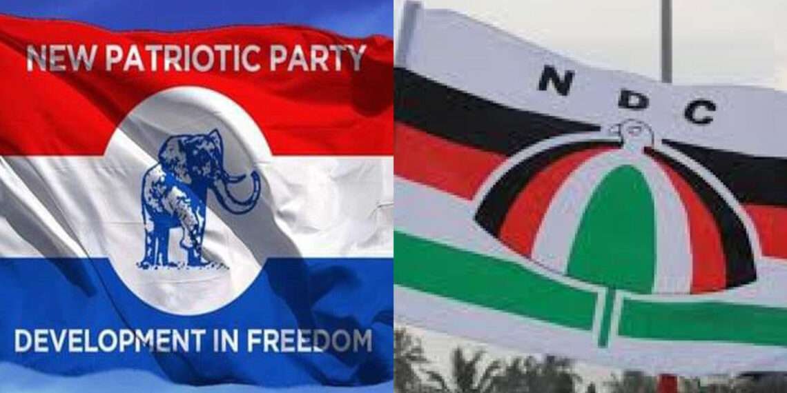 NPP Surpasses NDC in Social Media Sentiment 1 The Symbol of NPP and NDC