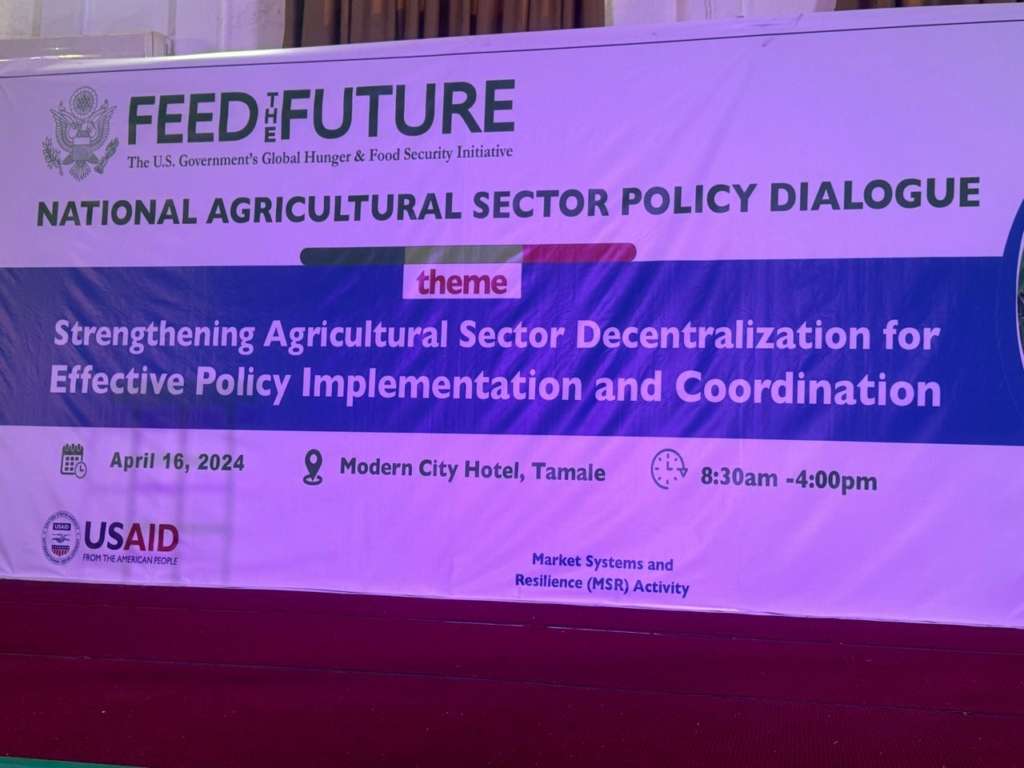 Important to Extend Policy Space to Include MPs 2 National Agricultural Policy Dialogue