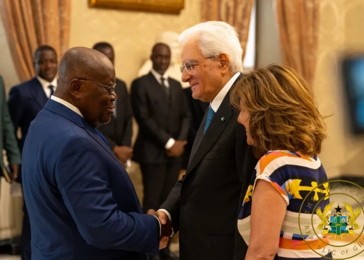 Ghana-Italy Boosts Bilateral Cooperation 1 President Akufo-Addo and President Sergio Mattarella