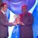 Former President John Dramani Mahama receives his Award