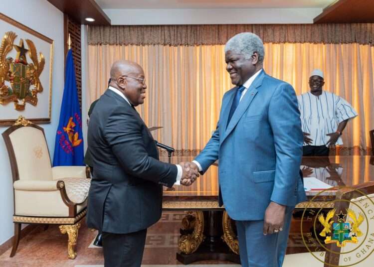 Ghana-Cote d'Ivoire Aspire for a Prosperous Cocoa Economy 1 President Akufo-Addo and Prime Minister S.E.M Robert Beugré Mambé