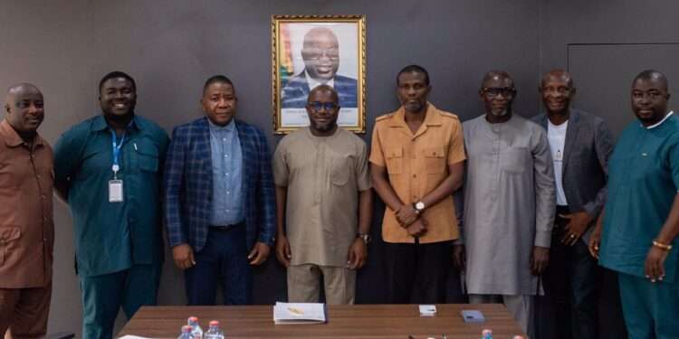 Hon. Andrew Kofi Egyapa Mercer with UNESCO Delegations