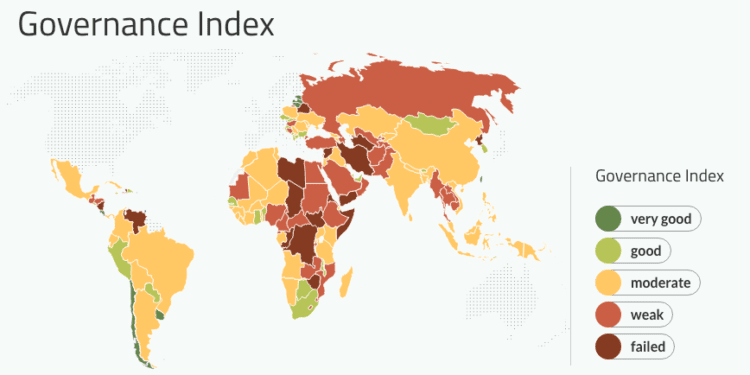Ghana ranks 1st in West Africa - WEGI 1 World Economics Governance Index