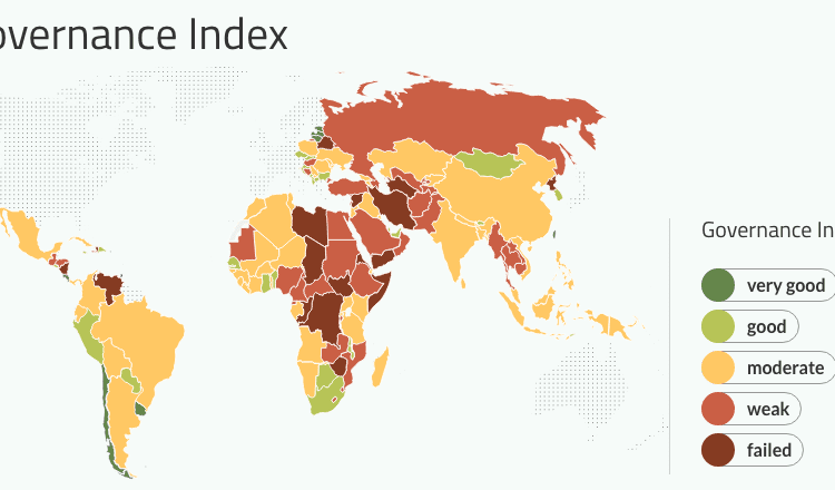 Ghana ranks 1st in West Africa - WEGI 1 World Economics Governance Index