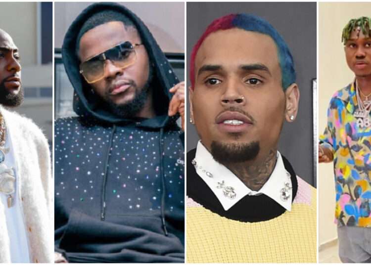 Davido Reveals Top Picks For Collaborations 1 Davido, Kizz Daniel, Chris Brown, and Zlatan