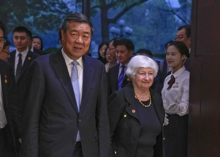 U.S, China To Address Chinese Economic Model Complaint 1 Yellen and Chinese Vice Premier He Lifeng.
