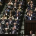 Members of Poland's parliament vote to liberalize Poland's strict abortion law on Friday, April 12, 2024.