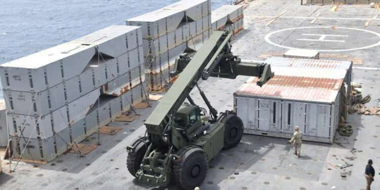 The US completed construction of a humanitarian pier on Gaza’s coast.