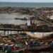 A picture showing one of Ghana's fishing community
