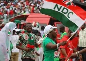Supporters of NDC in a Campaign Rally