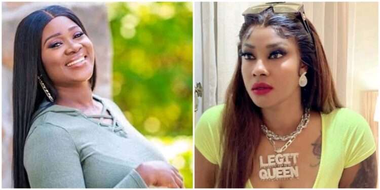 Mercy Johnson and Angela Okorie