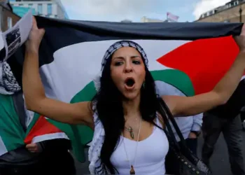 Canada, Australia, UK Recognize Palestinian Statehood 1 A demonstrator takes part in a pro-Palestine march in Dublin, Ireland.