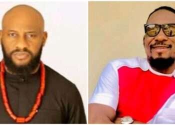 Nollywood Actor Absent From Junior Pope’s Burial, Cites Betrayal 2 Yul Edochie and the late Junior Pope