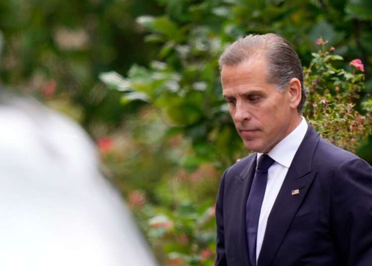 Hunter Biden departs from federal court, Tuesday, June 11, 2024, in Wilmington, Delaware.