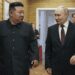 North Korean leader Kim Jong-un (left)and Russian President, Vladimir Putin as North Korea Confirms Deployment Of Troops To Russia