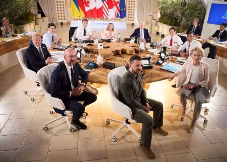 Zelenskyy Requests Recovery Plan For Ukraine 1 Ukrainian President, Volodymyr Zelenskyy and G7 leaders.