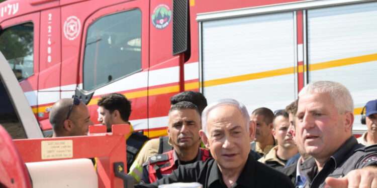 Prime Minister Benjamin Netanyahu visits Kiryat Shmona. June 5, 2024.