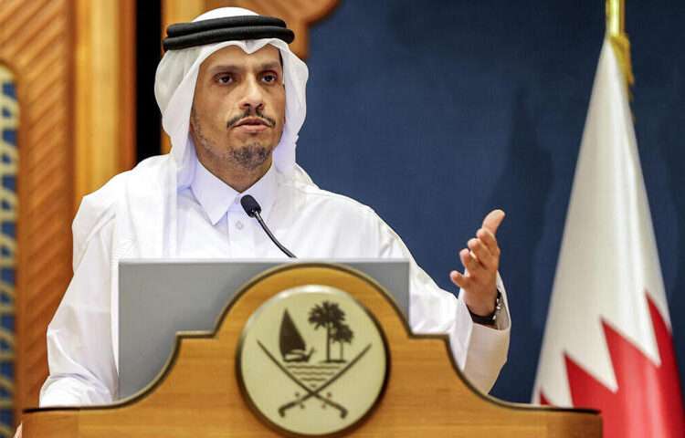 Israel, Hamas Counterproductive Over Reaching A Ceasefire Deal 1 Qatar's Prime Minister Sheikh Mohammed bin Abdulrahman bin Jassim al-Thani.