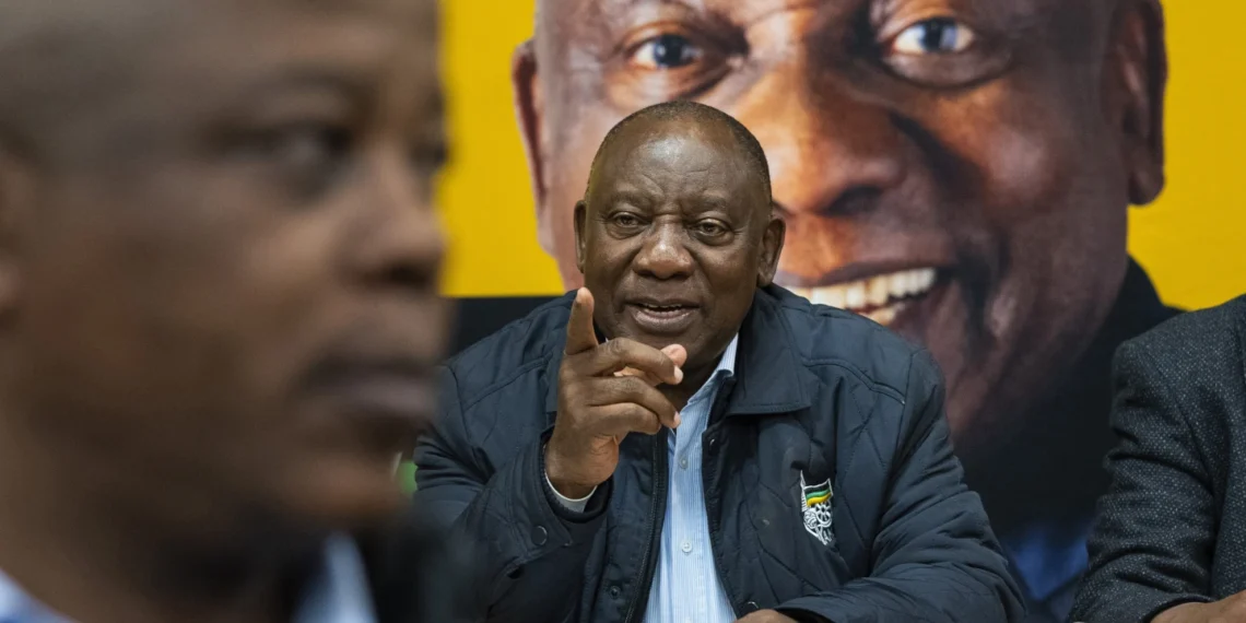 South Africa Readies To Elect A President 1 Cyril Ramaphosa at an ANC meeting to form a government