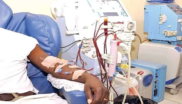 Ghana's Dialysis Treatment Dilemma Sparks Call for Sustainable Solutions 1 A patient undergoing a dialysis treatment in a hospital