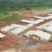 An aerial view of the Fomena Government Hospital Project