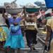 Kayayes in their daily operations in the principal street of Accra