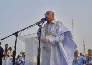 Mauritania's President Ghazouani Ends Campaign With Promise Of Better Future 4 President Mohamed Ould Ghazouani campaigning