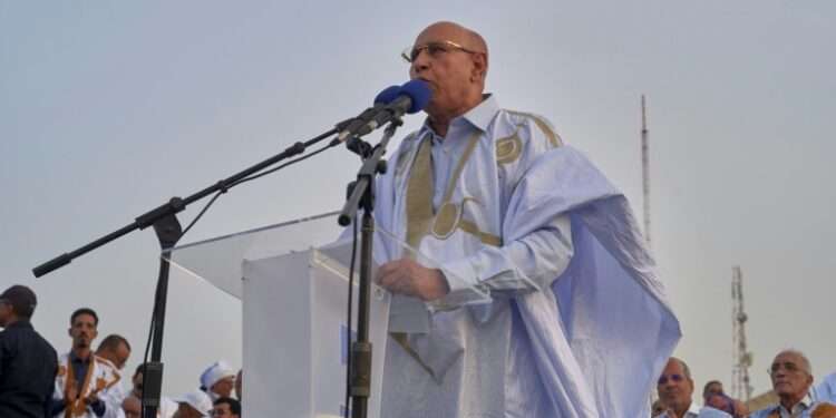 Mauritania's President Ghazouani Ends Campaign With Promise Of Better Future 1 President Mohamed Ould Ghazouani campaigning