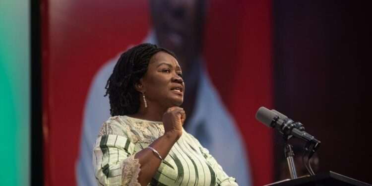 NDC’s Running Mate Affirms Party’s Commitment to Improve Free SHS 1 Profesorr Jane Naana opoku Agyemang, Running Mate of the National Democratic Congress (NDC),