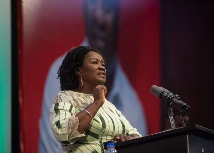NDC’s Running Mate Affirms Party’s Commitment to Improve Free SHS 1 Profesorr Jane Naana opoku Agyemang, Running Mate of the National Democratic Congress (NDC),